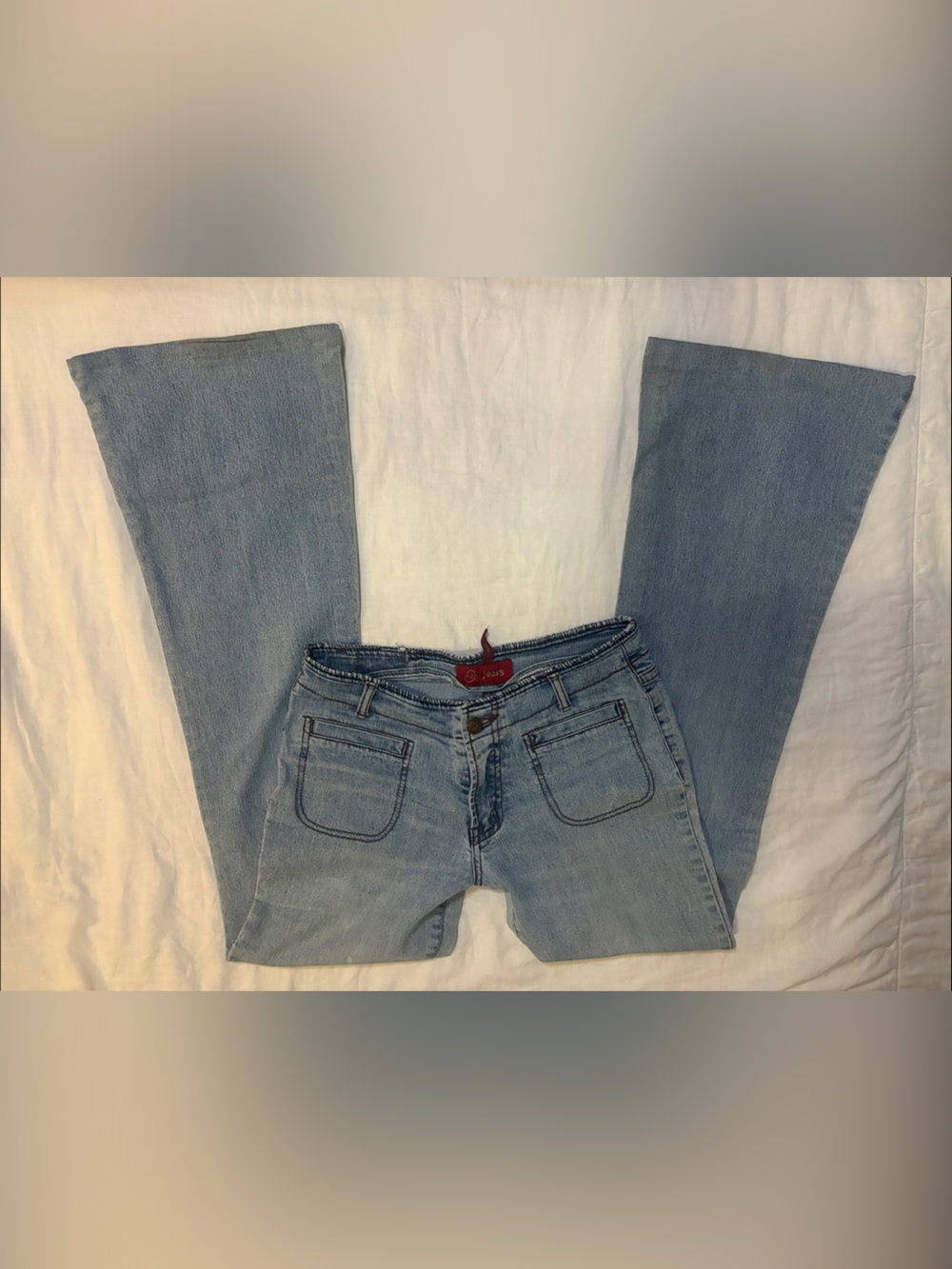 Y2K Lightwash Lowrise Flared Jeans
